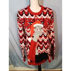 33 Degrees; red pullover sweater